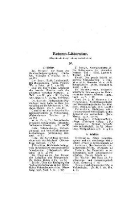 Reform-Litteratur