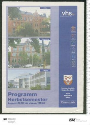 Programm 2. Semester 2005/2006