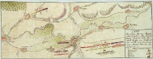 WHK 22 Österreichischer Sukzessionskrieg 1740-1748 bis zum Aachener Frieden: Plan des Feldlagers der alliierten Armee bei Gießen, 17. Juni 1745