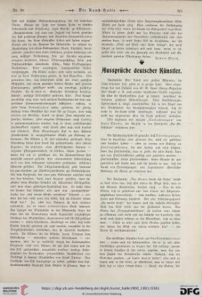 6: Aussprüche deutscher Künstler