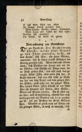 52-59, Betrachtung am Samstage