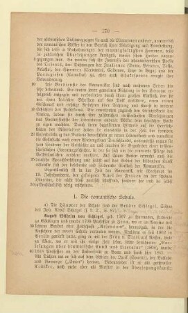 1. Die romantische Schule
