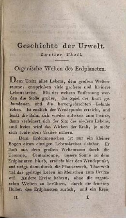 Geschichte der Urwelt : in Umrissen entworfen, 2