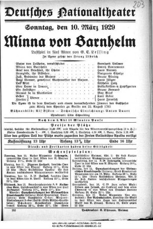 Minna von Barnhelm
