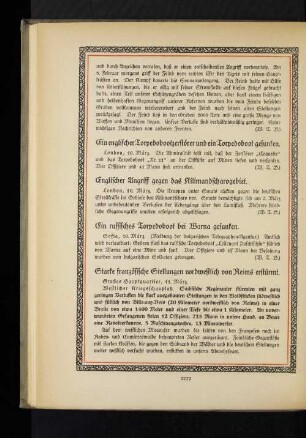 Starke französische Stellungen nordwestlich von Reims erstürmt.