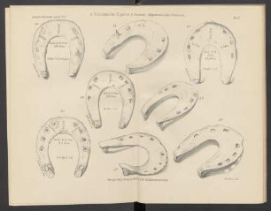 Taf. V. R. Vorrömische Epoche, II. Abschnitt Altgermanische Hufeisen.