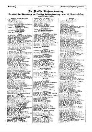 Deutsche Reichsversammlung : Staats-Kalender