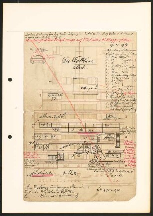 Bühnentechnik: Walküre, Opernhaus Dresden: Grundriss 1. Akt