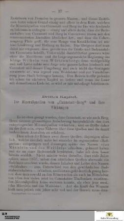 Die Mineralquellen und ihre Wirkungen