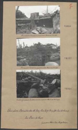 Bei Ban de Sapt: Zerstörte franz. Drahthindernisse nach dem Sturm am 22.06.1915