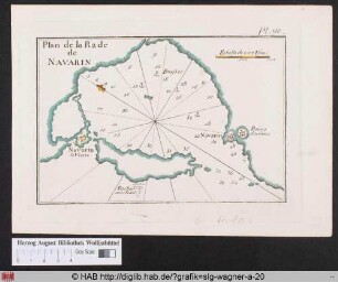 Plan de la Rade de NAVARIN.