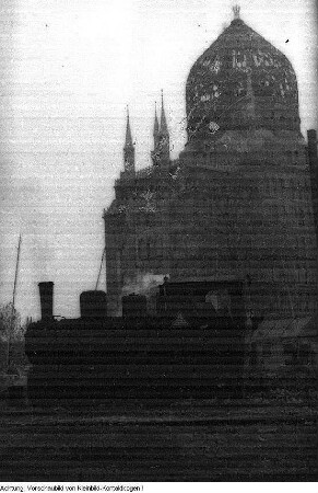 Dresden. Die Trümmerbahn auf Dresdens Straßen, um 1945/1946