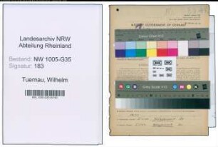 Entnazifizierung Wilhelm Tuernau , geb. 18.03.1892 (Schriftleiter)