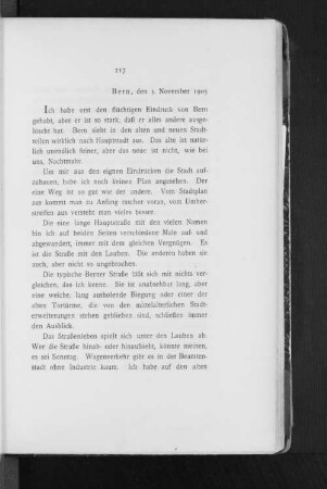 Bern, den 5. November 1905