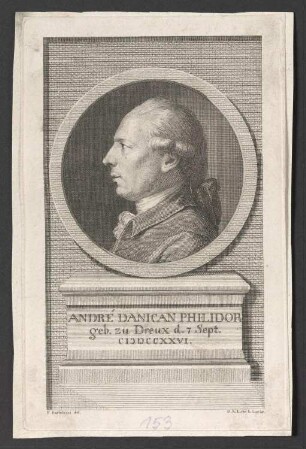 Porträt François-André Danican Philidor (1726-1795)