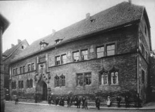 Erfurt, Alte Universität, Hauptfront von Osten, 1945 zerstört