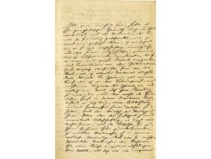 Originalbrief von Paul Heyse an Alwine Schroedter, geschrieben in Starnberg
