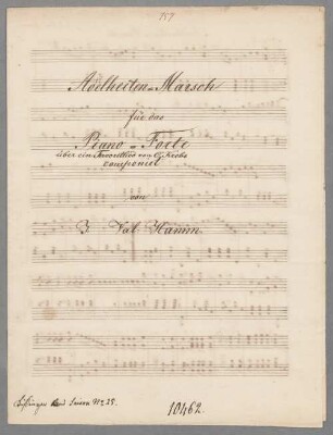 Adelheiten-Marsch, pf - BSB Mus.Schott.Ha 11139-2