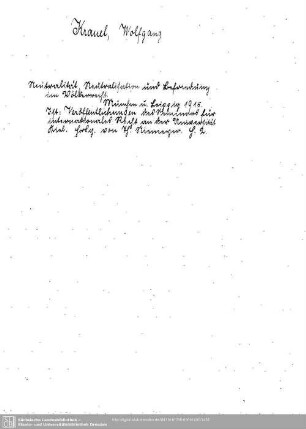 Krauel, Wolfgang