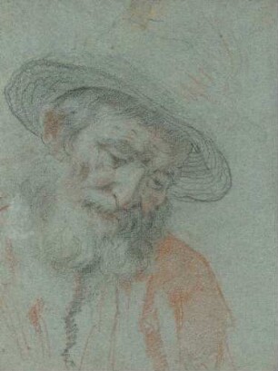 Bärtiger Mann mit Hut