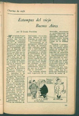 Estampas del viejo Buenos Aires : Charlas de cafe