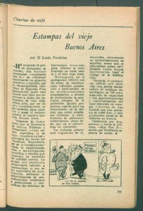 Estampas del viejo Buenos Aires : Charlas de cafe