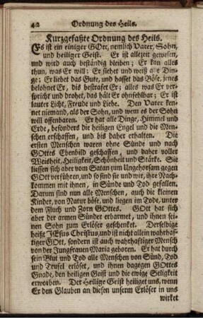 Kurzgefaßte Ordnung des Heils