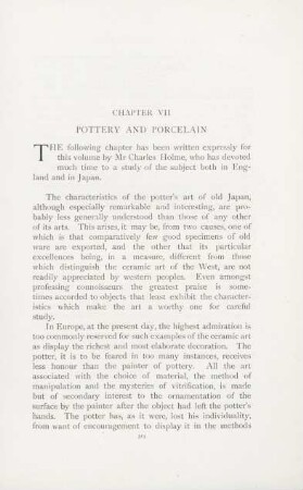 Chapter VII. Pottery and porcelain