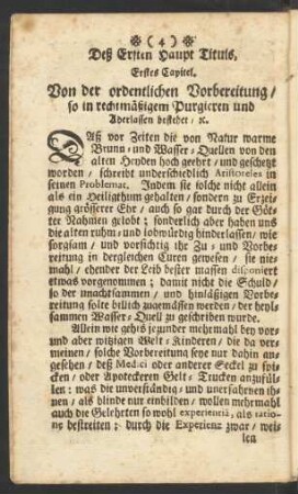 Deß Ersten Haupt Tituls, ...
