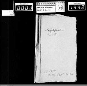 Weihnachts- und Neujahrsschreiben 1726 und 1726/1727