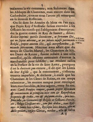 ... Reflexion Svr Les Antiqvitez Des Chanoines, Septième Reflexion. De l'origine des Chanoines seculiers