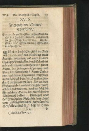 6. Friedrich der Dritte/ ChurFürst.