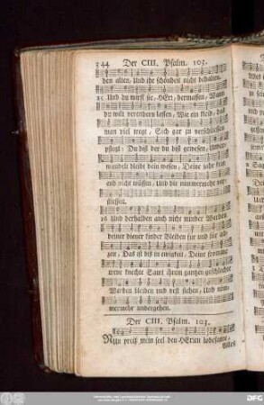 Der CIII. Psalm. 103.