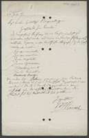 Brief von Paul Reinsch an Regensburgische Botanische Gesellschaft