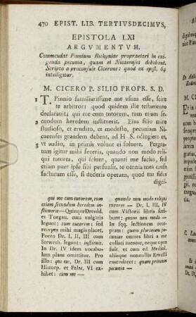 Epistola LXI - Epistola LXX