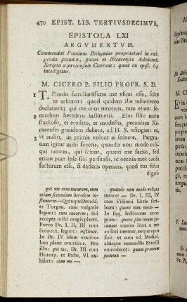 Epistola LXI - Epistola LXX