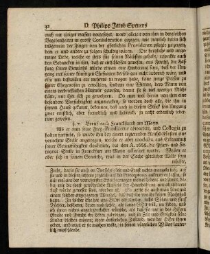 32-45, §. 7. Beruf nach Franckfurth am Mayn. - §. 8. Was in der Zeit, dass er in Franckfurth gestanden, sich zugetragen.