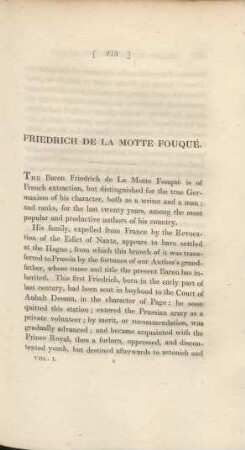 Friedrich de la Motte Fouqué