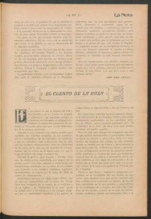 El cuento de la raza