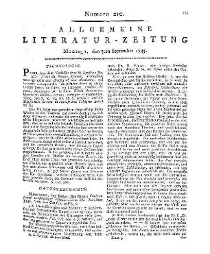Leipziger gelehrtes Tagebuch. Auf das Jahr 1784. Leipzig: Breitkopf 1784