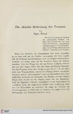 11: Die okkulte Bedeutung des Traumes