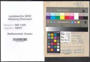 Entnazifizierung Gustav Reifferscheid , geb. 29.02.1904 (Buchhalter)