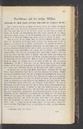 Neu-Guinea und die dortige Mission