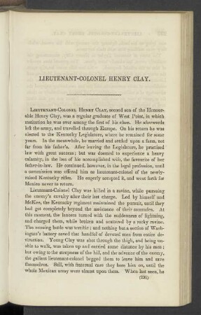 Lieutenant-Colonel Henry Clay