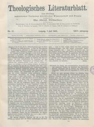 313-314 [Rezension] Cheyne, Thomas K., Bible problems and the new material for their solution