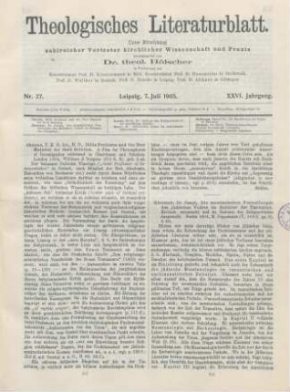 313-314 [Rezension] Cheyne, Thomas K., Bible problems and the new material for their solution