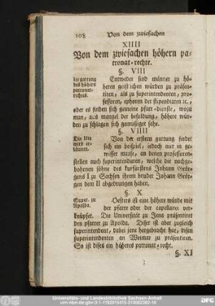 XIIII Von dem zwiefachen höhern patronat-rechte.