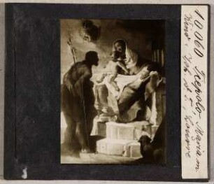Tiepolo: Maria mit Kind und Johannes d. Täufer. Paris, Louvre (Stoedtner-Nr. 10060)