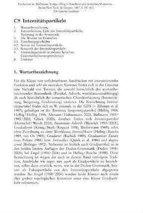 Intensitätspartikeln