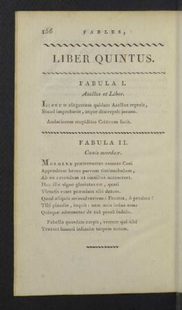 Liber quintus. Livre cinquième.